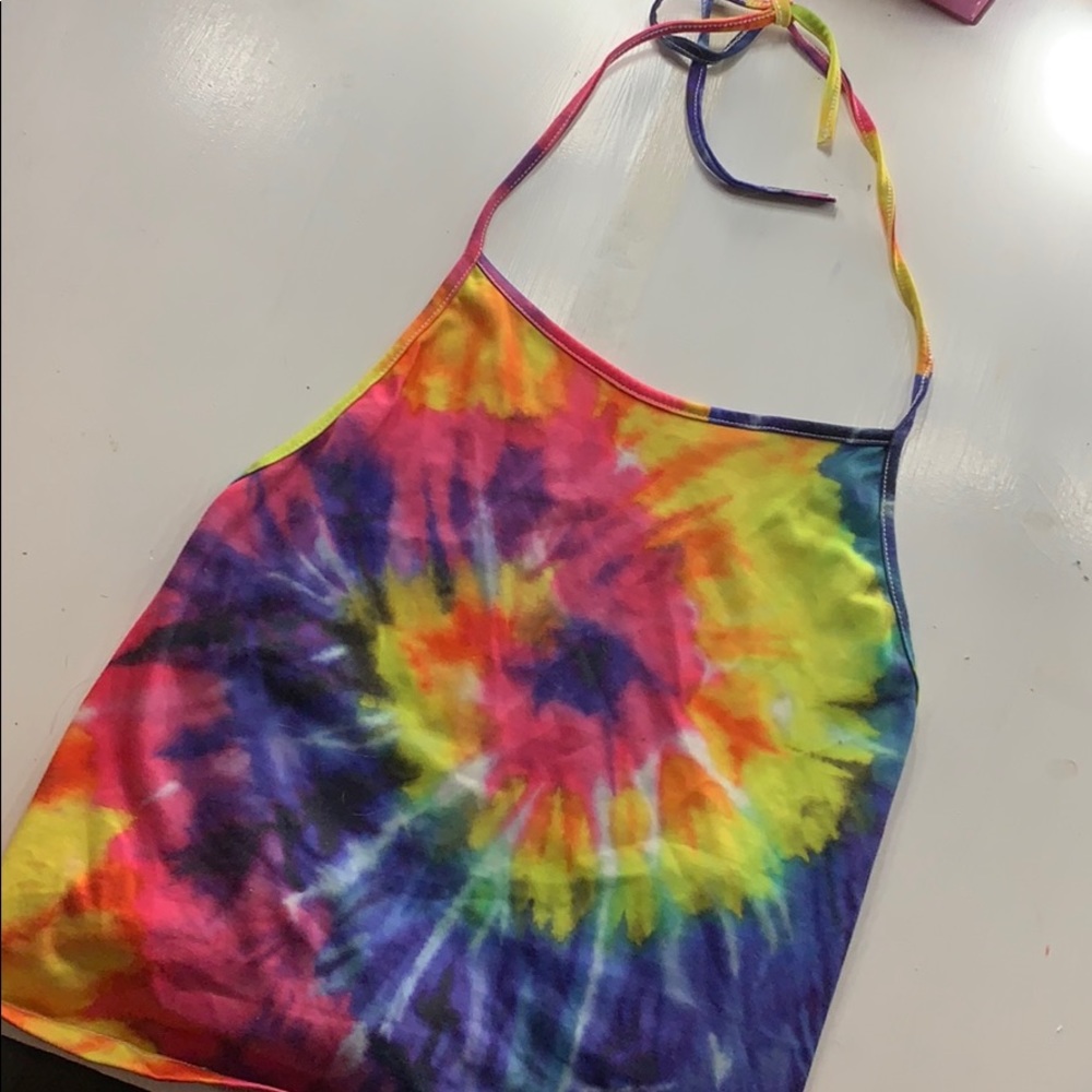 TIE DYE HALTER TOP AMAZON